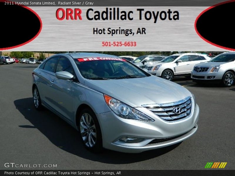 Radiant Silver / Gray 2011 Hyundai Sonata Limited