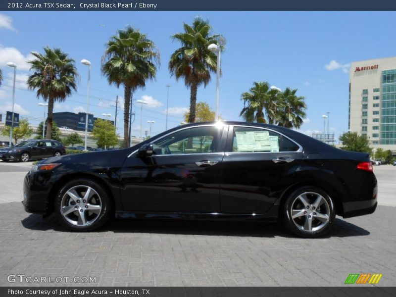 Crystal Black Pearl / Ebony 2012 Acura TSX Sedan