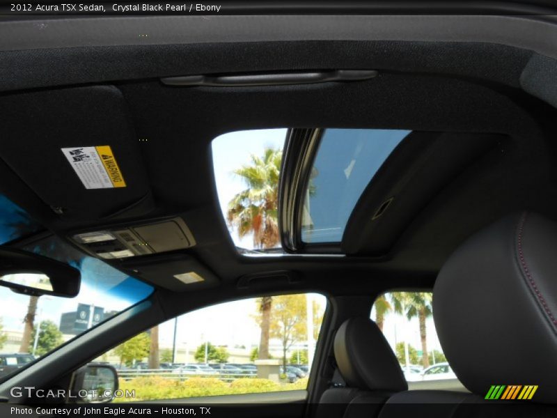 Crystal Black Pearl / Ebony 2012 Acura TSX Sedan