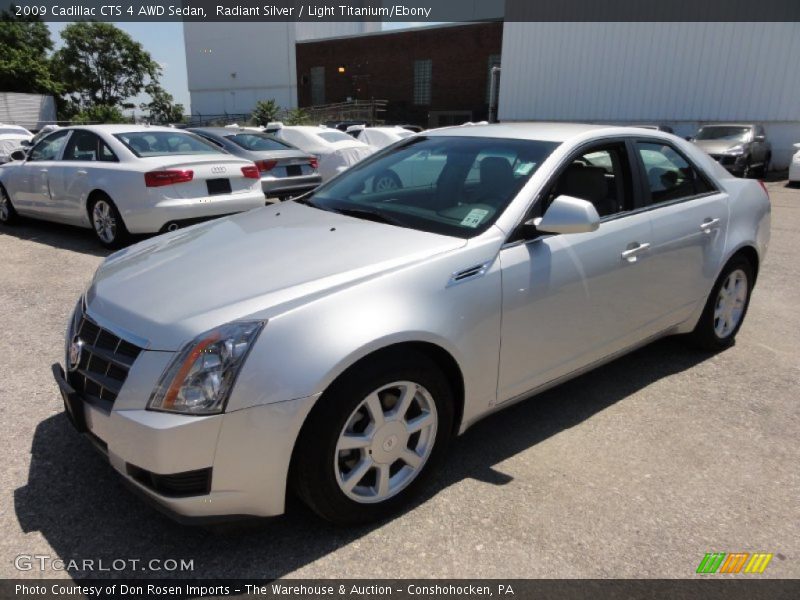 Radiant Silver / Light Titanium/Ebony 2009 Cadillac CTS 4 AWD Sedan