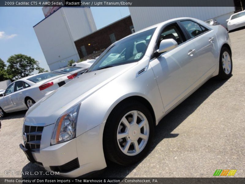 Radiant Silver / Light Titanium/Ebony 2009 Cadillac CTS 4 AWD Sedan
