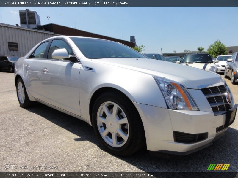 Radiant Silver / Light Titanium/Ebony 2009 Cadillac CTS 4 AWD Sedan