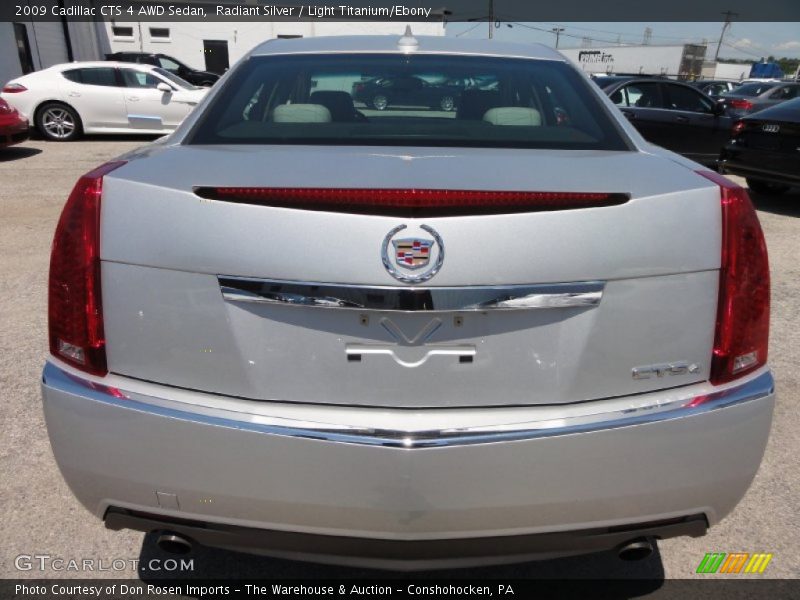 Radiant Silver / Light Titanium/Ebony 2009 Cadillac CTS 4 AWD Sedan