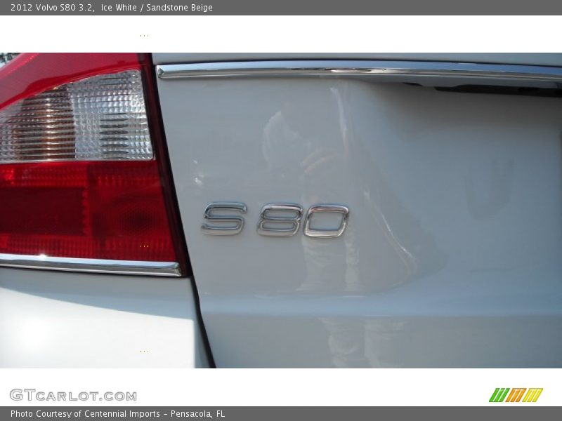 Ice White / Sandstone Beige 2012 Volvo S80 3.2