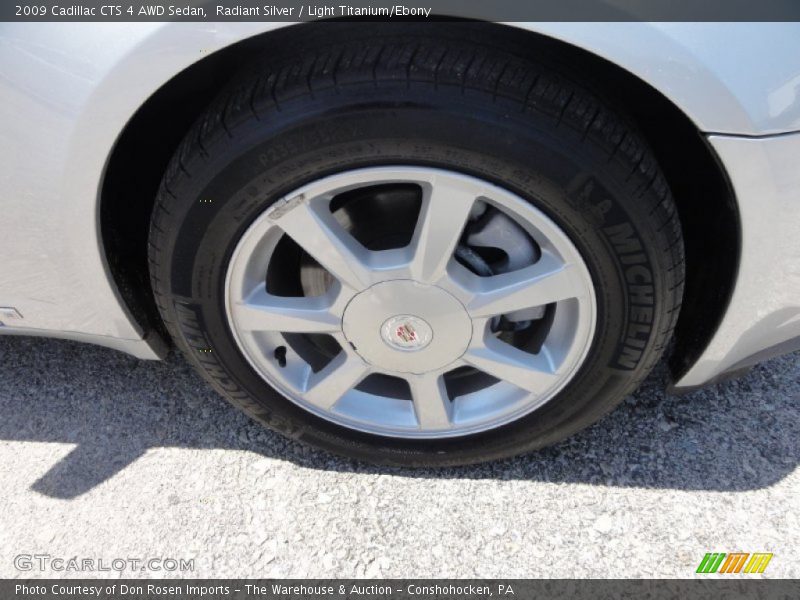 Radiant Silver / Light Titanium/Ebony 2009 Cadillac CTS 4 AWD Sedan