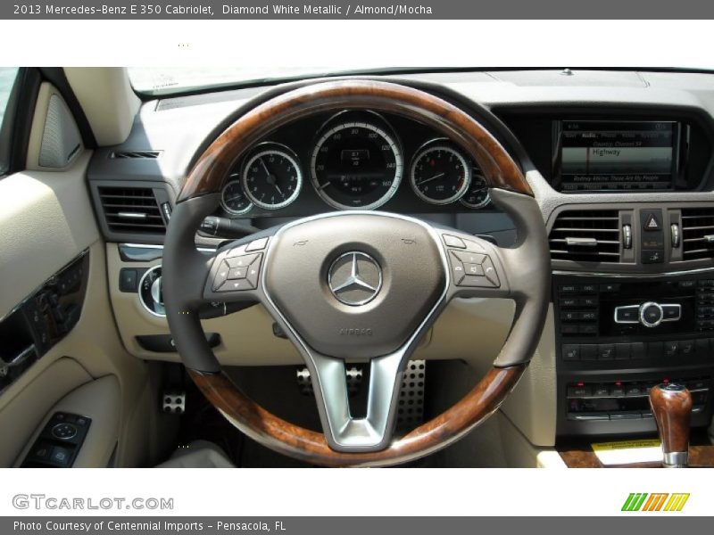 Diamond White Metallic / Almond/Mocha 2013 Mercedes-Benz E 350 Cabriolet