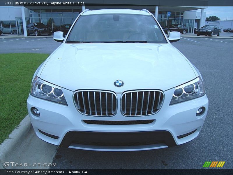 Alpine White / Beige 2013 BMW X3 xDrive 28i