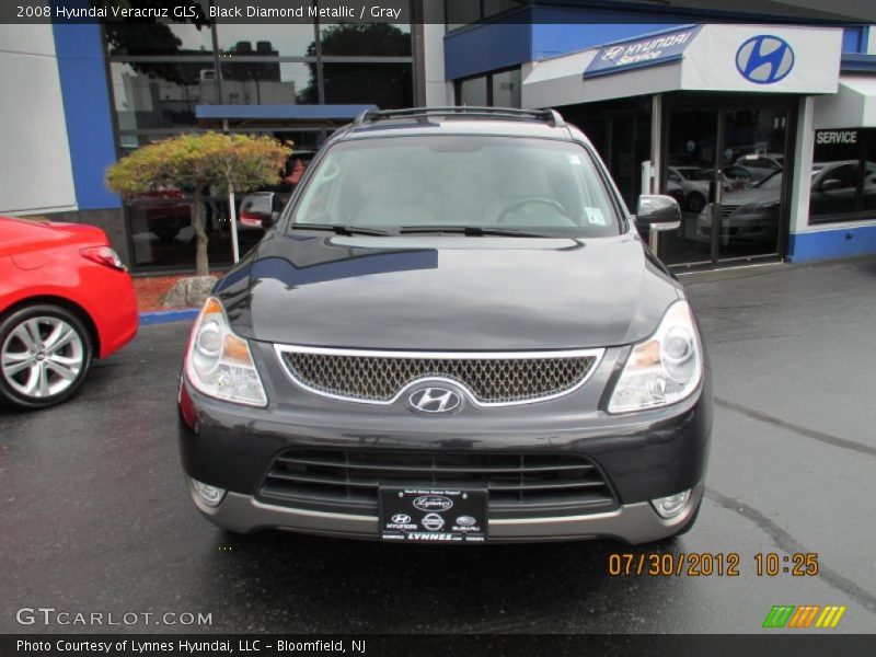 Black Diamond Metallic / Gray 2008 Hyundai Veracruz GLS