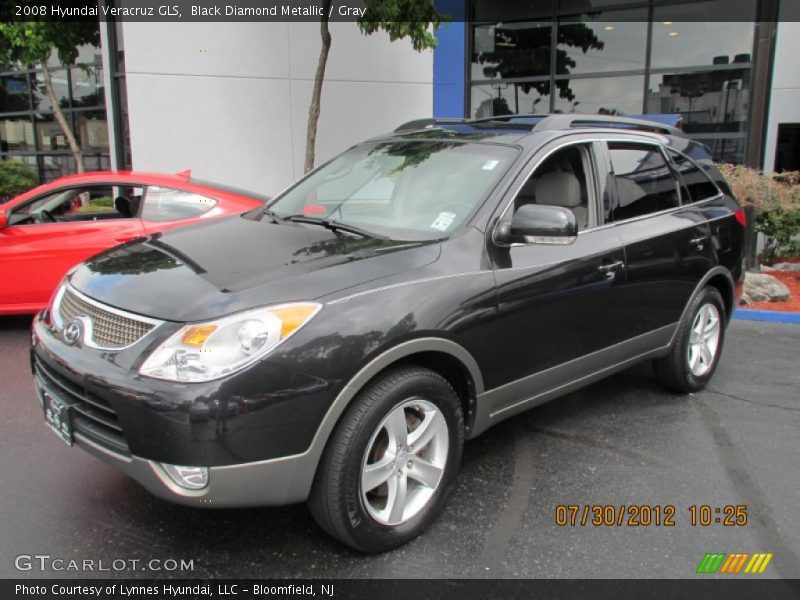Black Diamond Metallic / Gray 2008 Hyundai Veracruz GLS