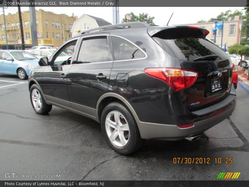 Black Diamond Metallic / Gray 2008 Hyundai Veracruz GLS