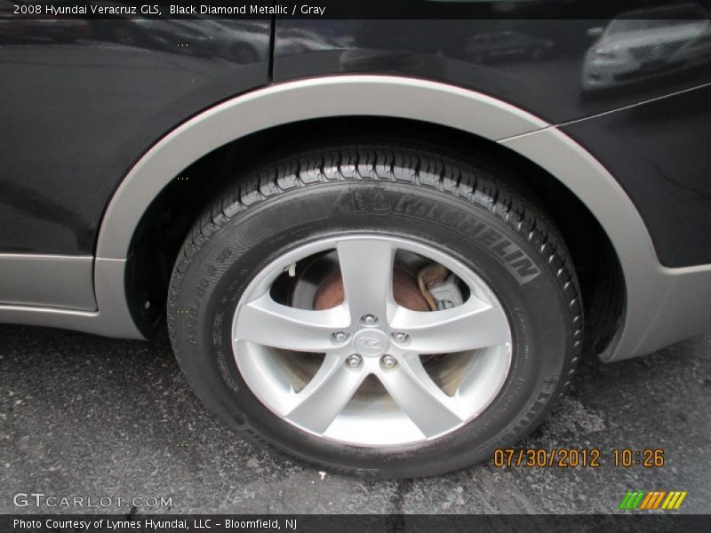 Black Diamond Metallic / Gray 2008 Hyundai Veracruz GLS
