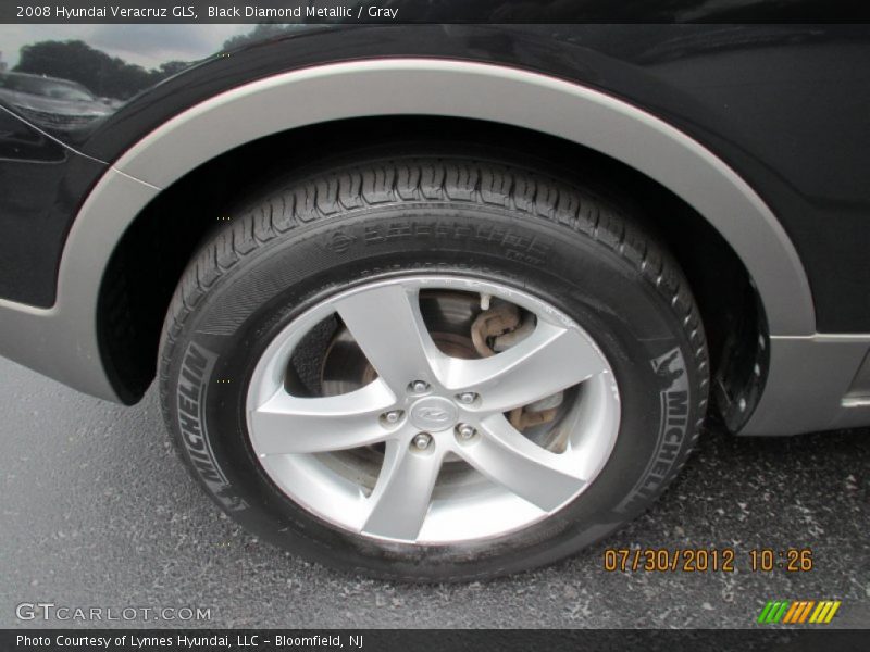 Black Diamond Metallic / Gray 2008 Hyundai Veracruz GLS