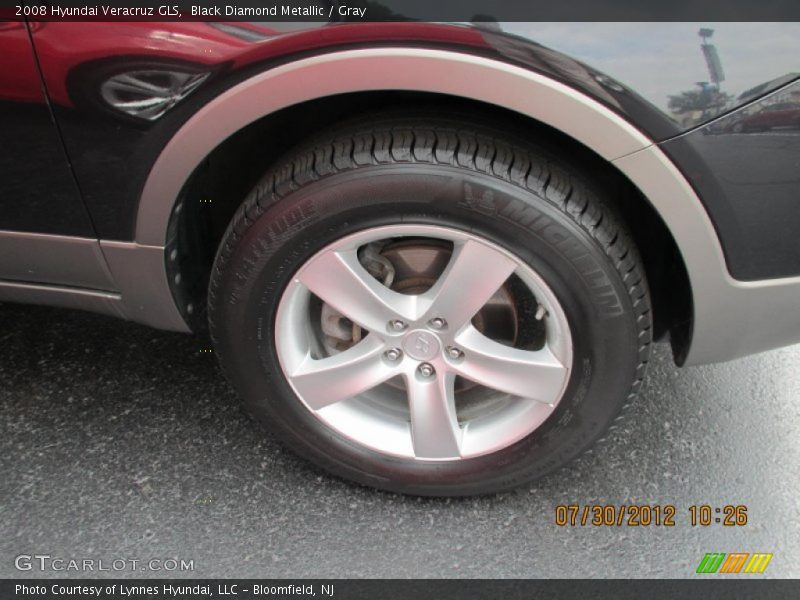 Black Diamond Metallic / Gray 2008 Hyundai Veracruz GLS