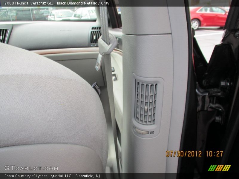 Black Diamond Metallic / Gray 2008 Hyundai Veracruz GLS