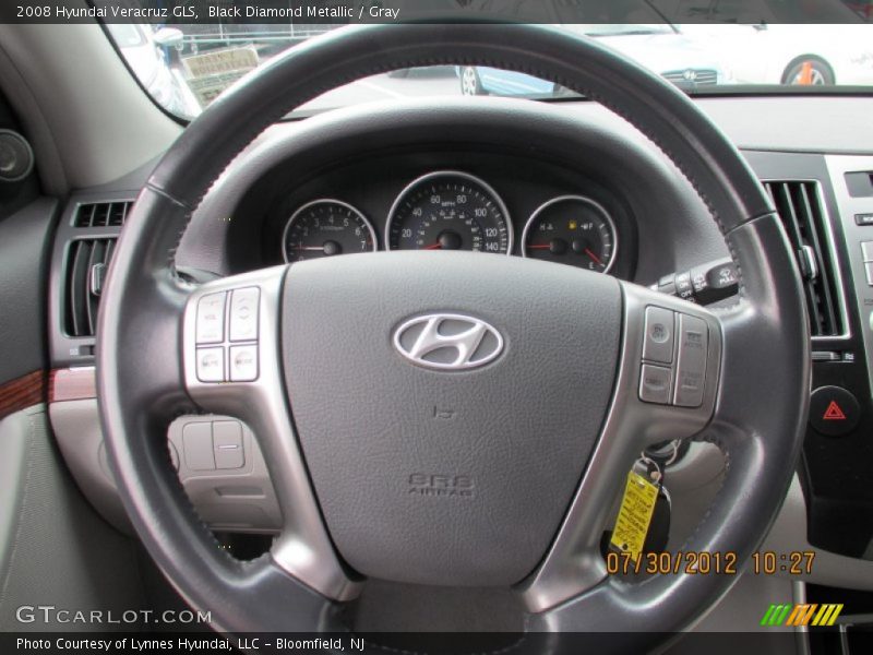 Black Diamond Metallic / Gray 2008 Hyundai Veracruz GLS