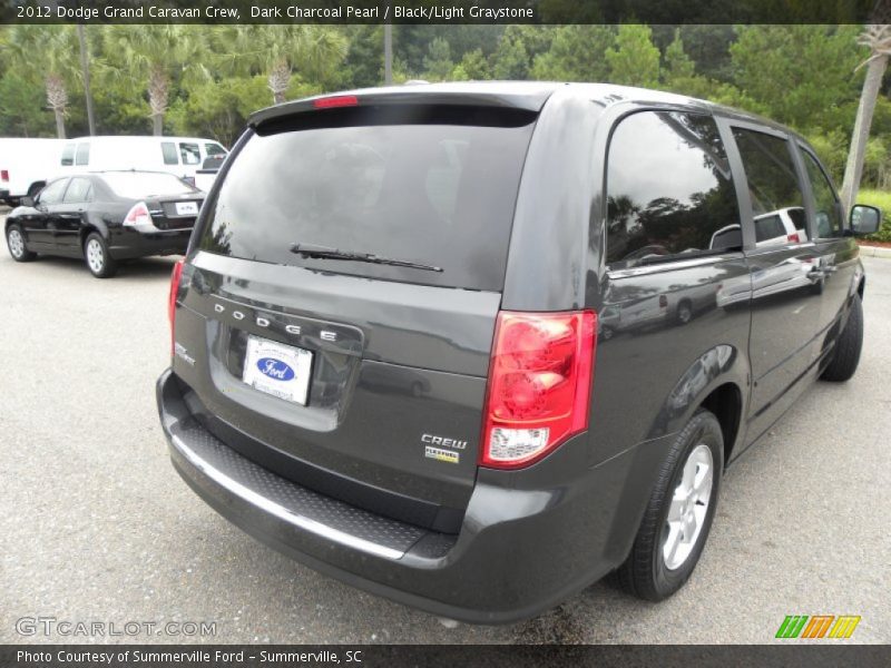 Dark Charcoal Pearl / Black/Light Graystone 2012 Dodge Grand Caravan Crew