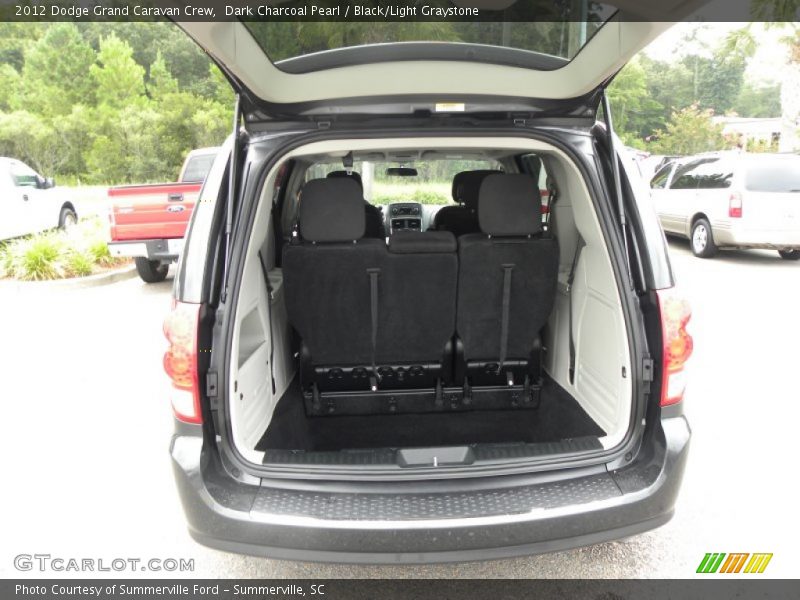 Dark Charcoal Pearl / Black/Light Graystone 2012 Dodge Grand Caravan Crew