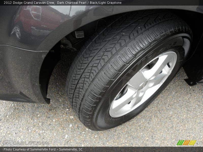 Dark Charcoal Pearl / Black/Light Graystone 2012 Dodge Grand Caravan Crew