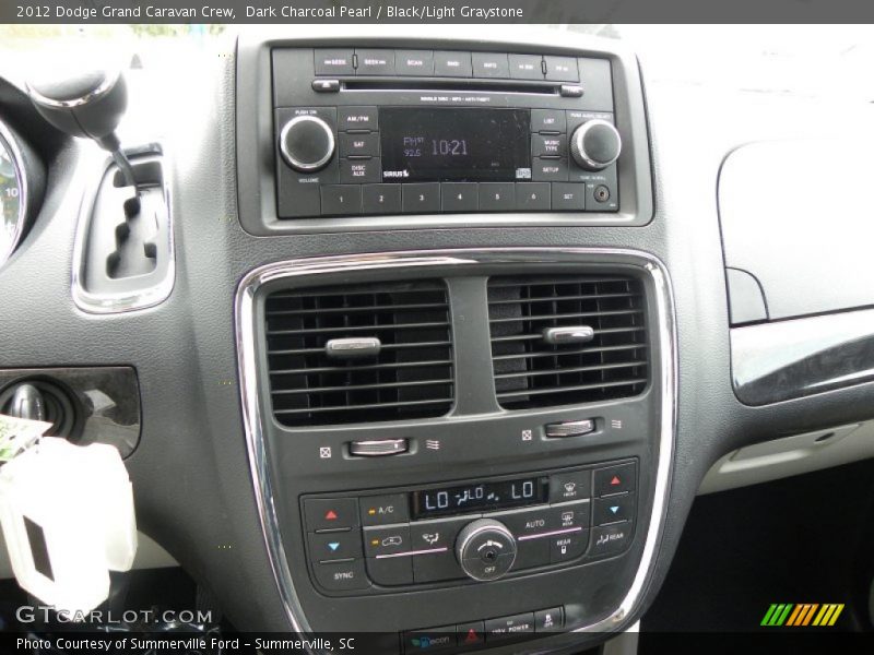 Dark Charcoal Pearl / Black/Light Graystone 2012 Dodge Grand Caravan Crew