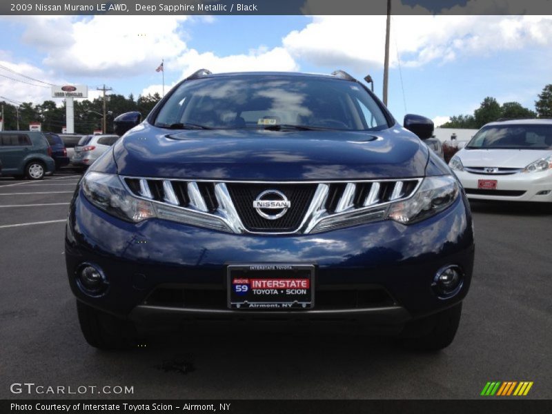 Deep Sapphire Metallic / Black 2009 Nissan Murano LE AWD