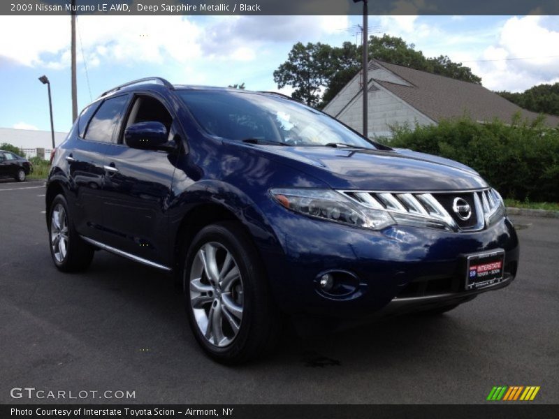 Deep Sapphire Metallic / Black 2009 Nissan Murano LE AWD