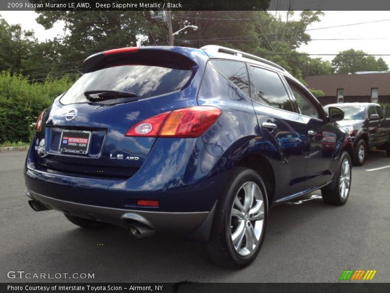 Deep Sapphire Metallic / Black 2009 Nissan Murano LE AWD
