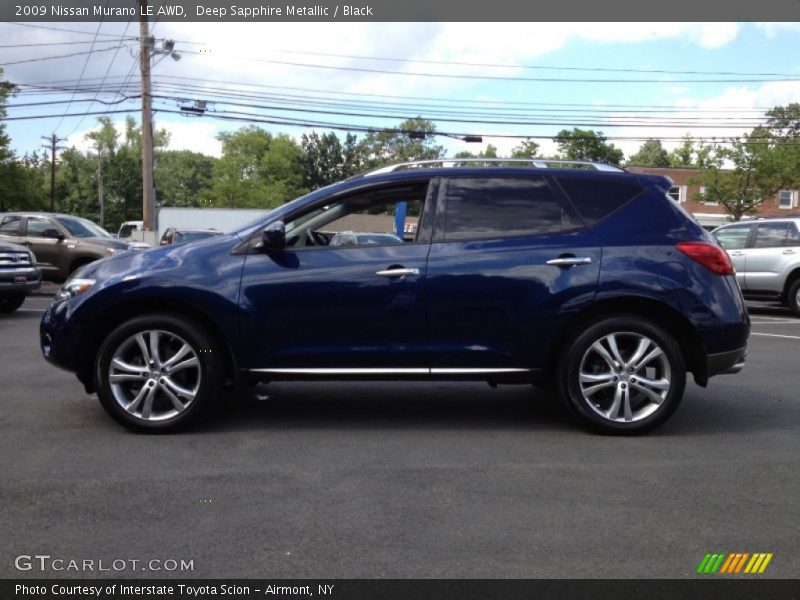 Deep Sapphire Metallic / Black 2009 Nissan Murano LE AWD