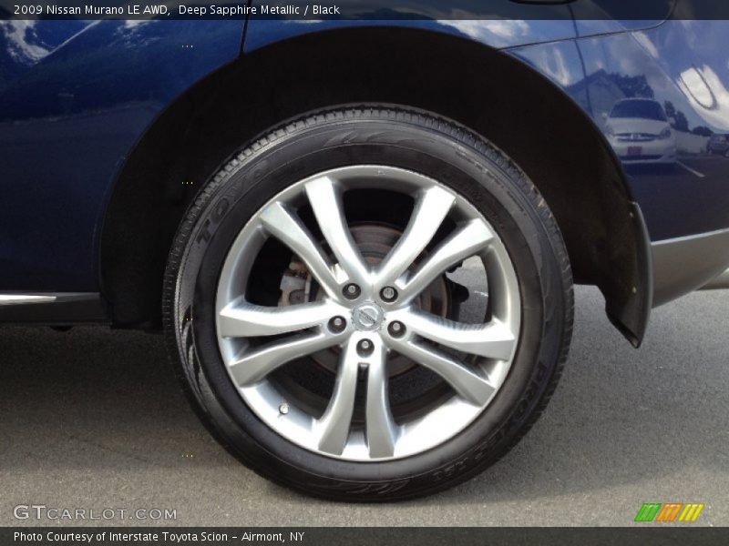 Deep Sapphire Metallic / Black 2009 Nissan Murano LE AWD