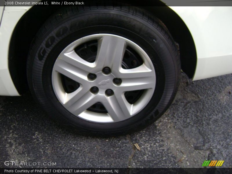 White / Ebony Black 2008 Chevrolet Impala LS