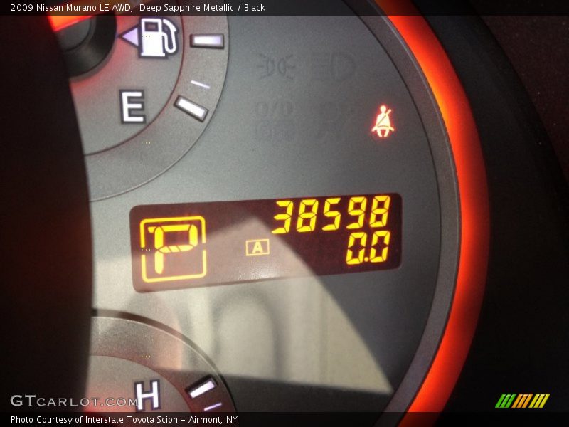 Deep Sapphire Metallic / Black 2009 Nissan Murano LE AWD
