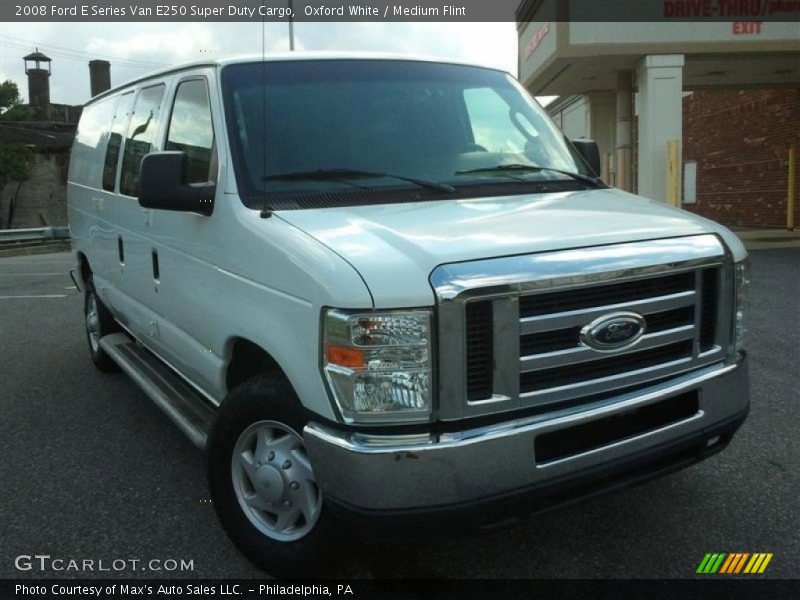 Oxford White / Medium Flint 2008 Ford E Series Van E250 Super Duty Cargo