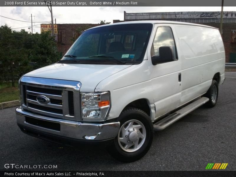 Oxford White / Medium Flint 2008 Ford E Series Van E250 Super Duty Cargo