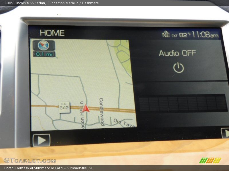 Navigation of 2009 MKS Sedan