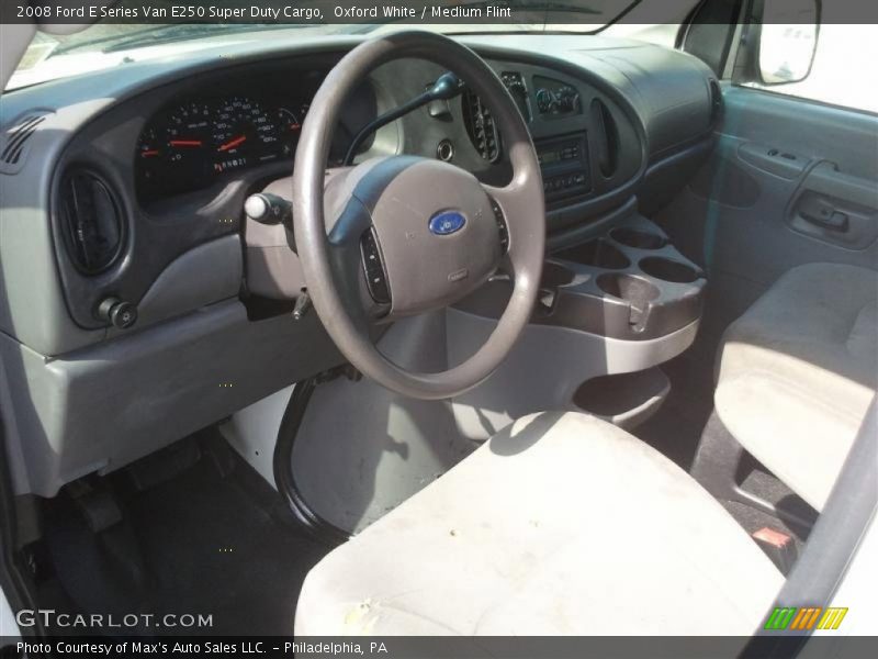 Oxford White / Medium Flint 2008 Ford E Series Van E250 Super Duty Cargo