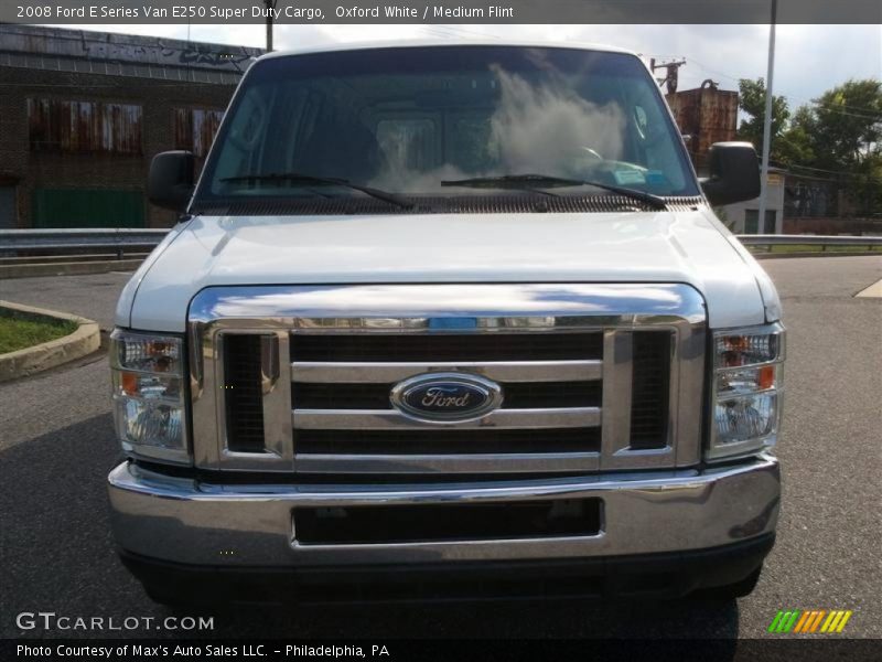 Oxford White / Medium Flint 2008 Ford E Series Van E250 Super Duty Cargo