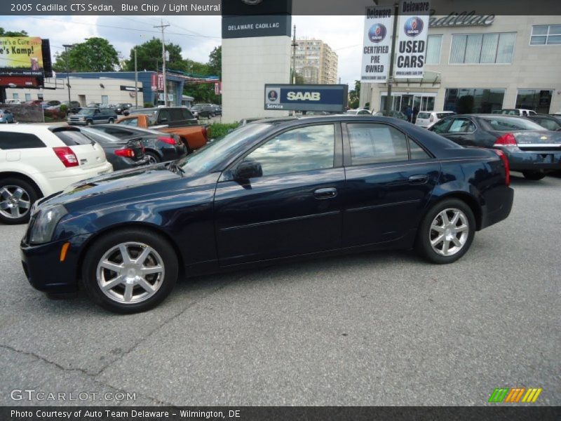 Blue Chip / Light Neutral 2005 Cadillac CTS Sedan