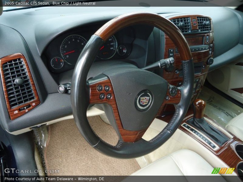 Blue Chip / Light Neutral 2005 Cadillac CTS Sedan