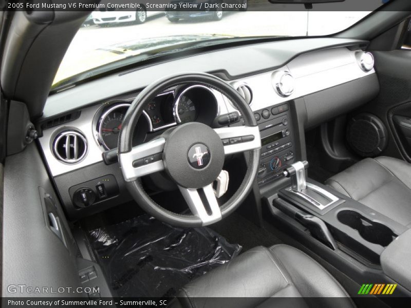  2005 Mustang V6 Premium Convertible Dark Charcoal Interior