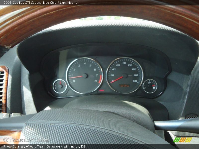 Blue Chip / Light Neutral 2005 Cadillac CTS Sedan