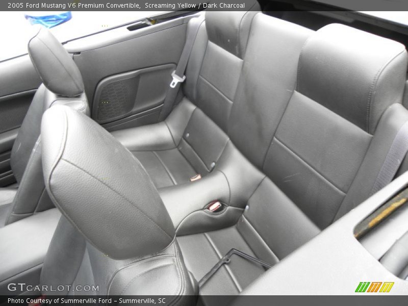 Rear Seat of 2005 Mustang V6 Premium Convertible