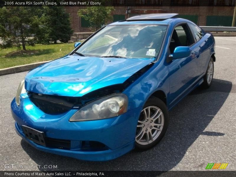 Vivid Blue Pearl / Ebony 2006 Acura RSX Sports Coupe