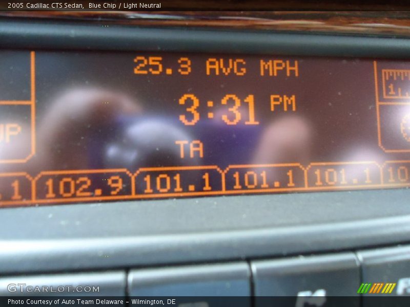 Blue Chip / Light Neutral 2005 Cadillac CTS Sedan