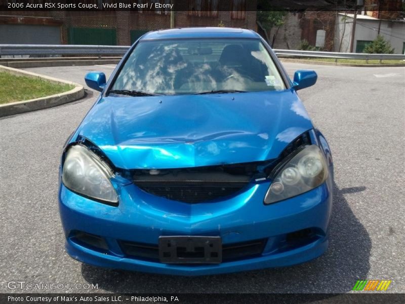 Vivid Blue Pearl / Ebony 2006 Acura RSX Sports Coupe