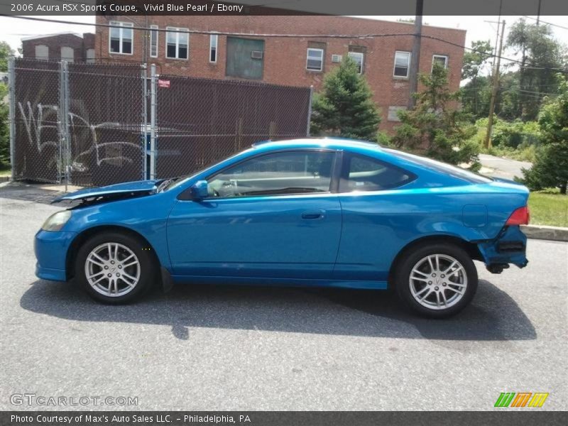 Vivid Blue Pearl / Ebony 2006 Acura RSX Sports Coupe