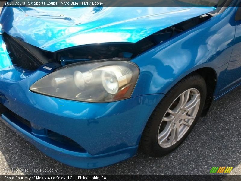 Vivid Blue Pearl / Ebony 2006 Acura RSX Sports Coupe