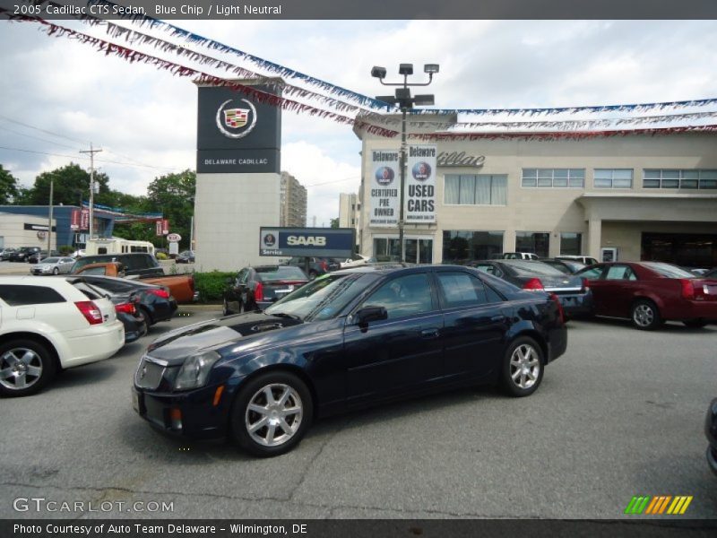 Blue Chip / Light Neutral 2005 Cadillac CTS Sedan