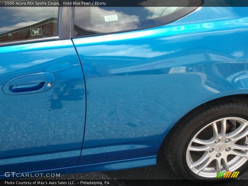 Vivid Blue Pearl / Ebony 2006 Acura RSX Sports Coupe