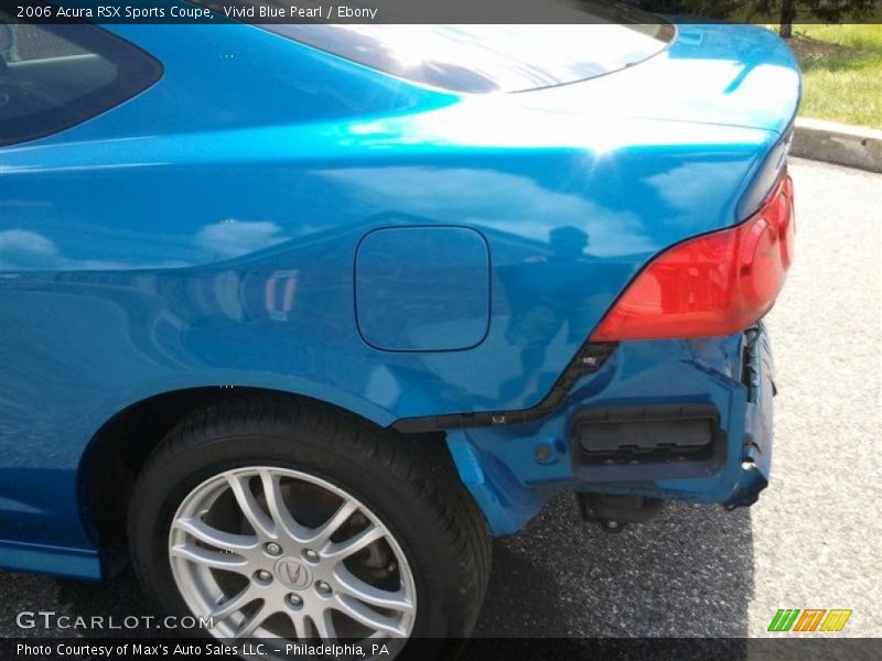 Vivid Blue Pearl / Ebony 2006 Acura RSX Sports Coupe