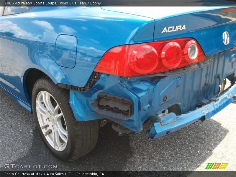 Vivid Blue Pearl / Ebony 2006 Acura RSX Sports Coupe