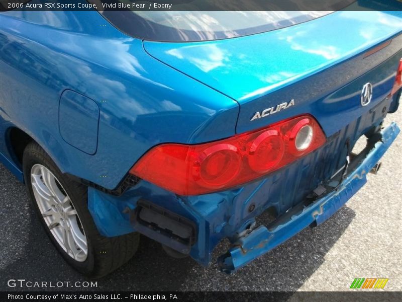 Vivid Blue Pearl / Ebony 2006 Acura RSX Sports Coupe
